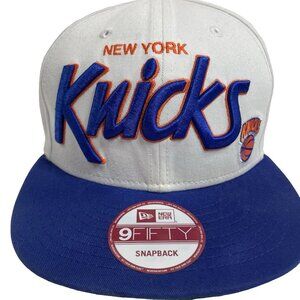 New York Knicks New Era 9FIFTY Snapback – White/Blue – HWC
